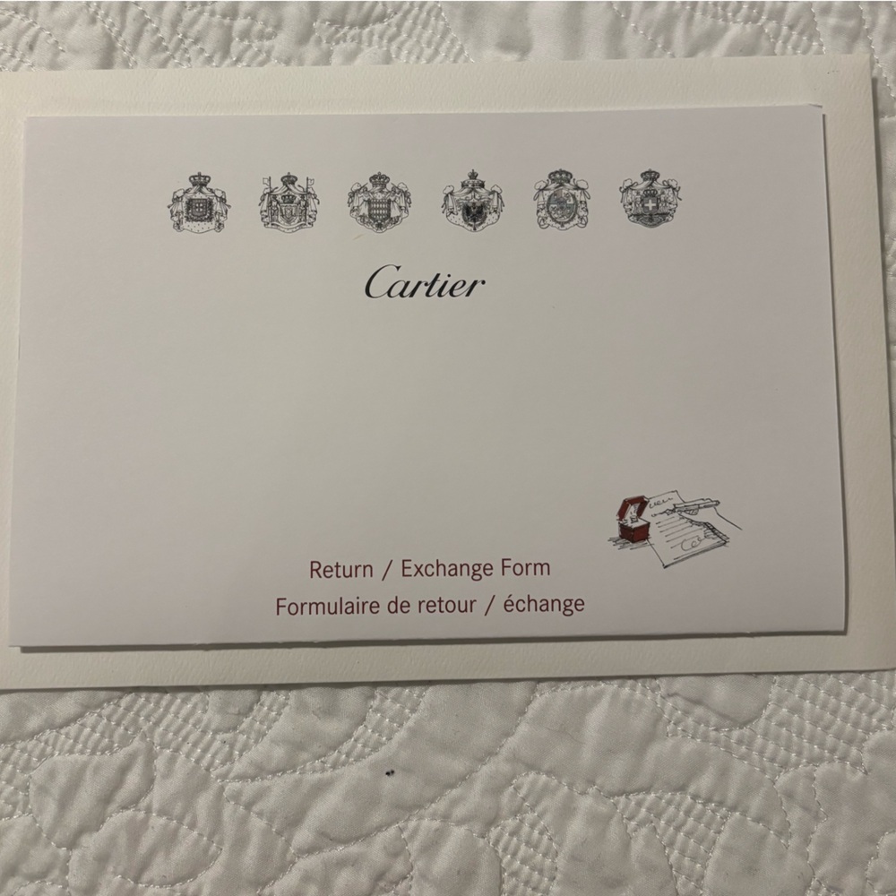 Cartier magnetic box, shopping bag & return envelope Authentic - Picture 4 of 9